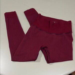 Prana Maroon Red Sopra Seamless Legging sz S